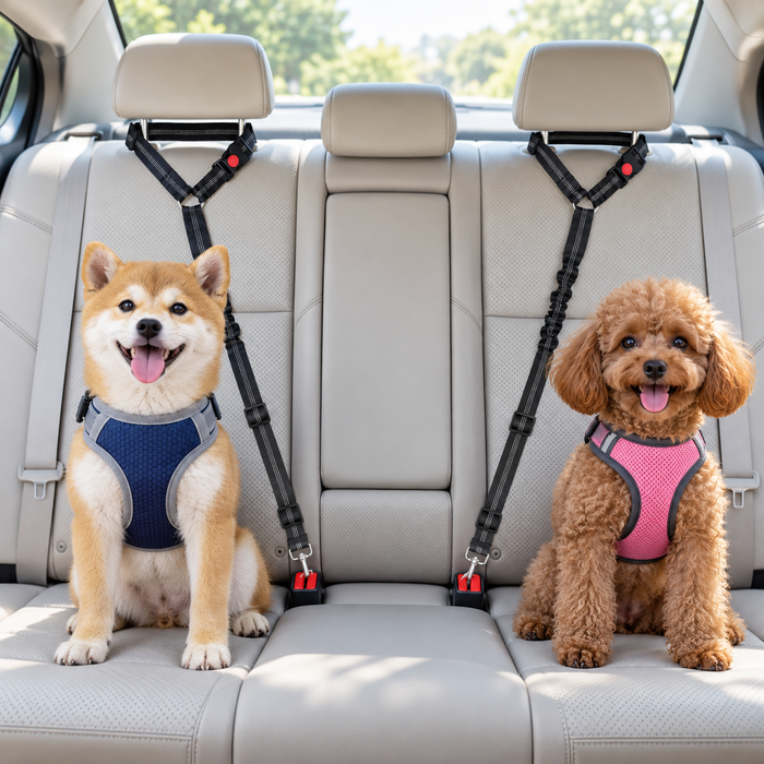 DriveSafe Duo — Autogordels voor Honden (2 stuks)