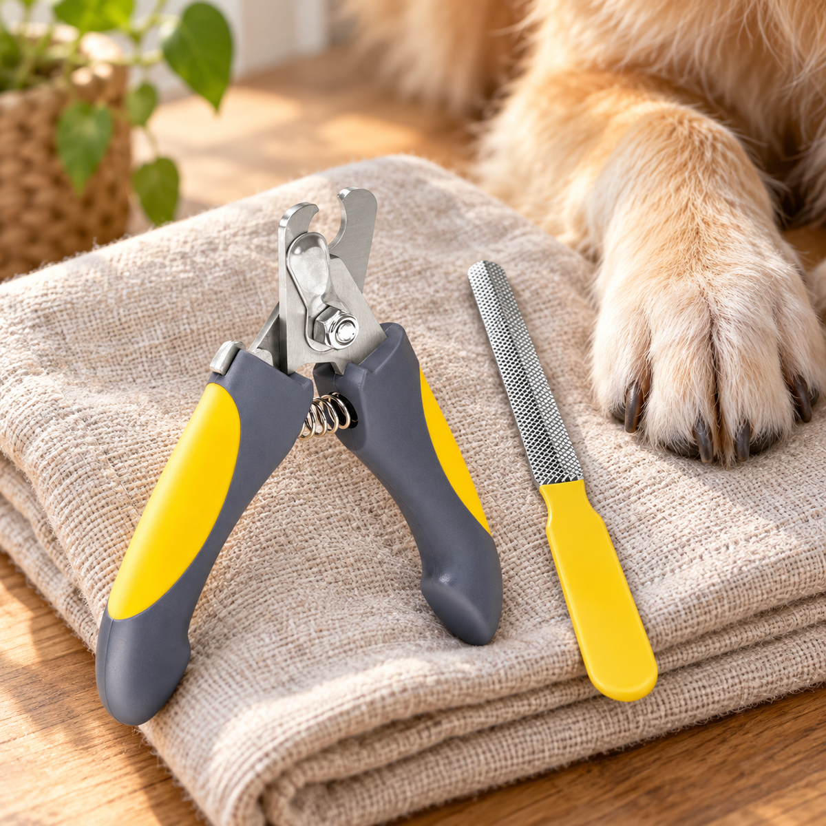 Nageltang voor huisdieren in natuurlijk daglicht