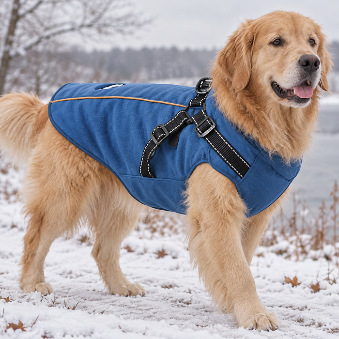 WarmWalk — Fleece Hondenjas met Tuig