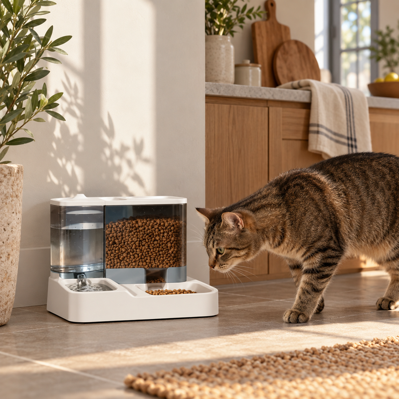DailyDuo 3,8L — Voer- en Waterdispenser