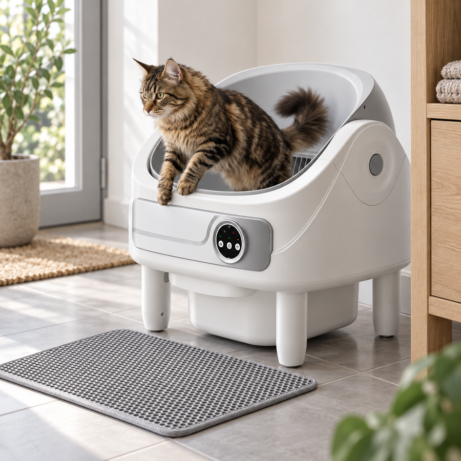 OpenClean Pro — Open Zelfreinigende Kattenbak met App